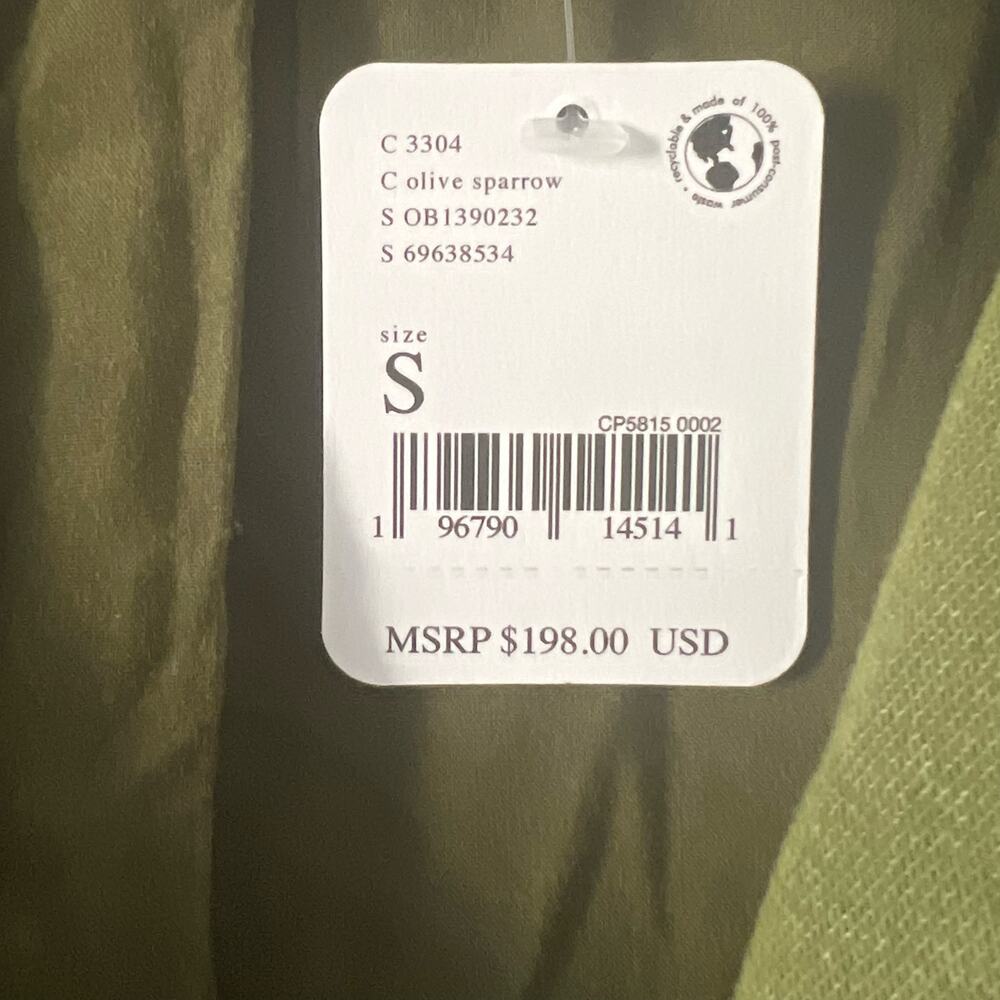 Free People We The Free Rebel Knit Moto Jacket In Olive Sparrow Size S - Picture 7 of 11